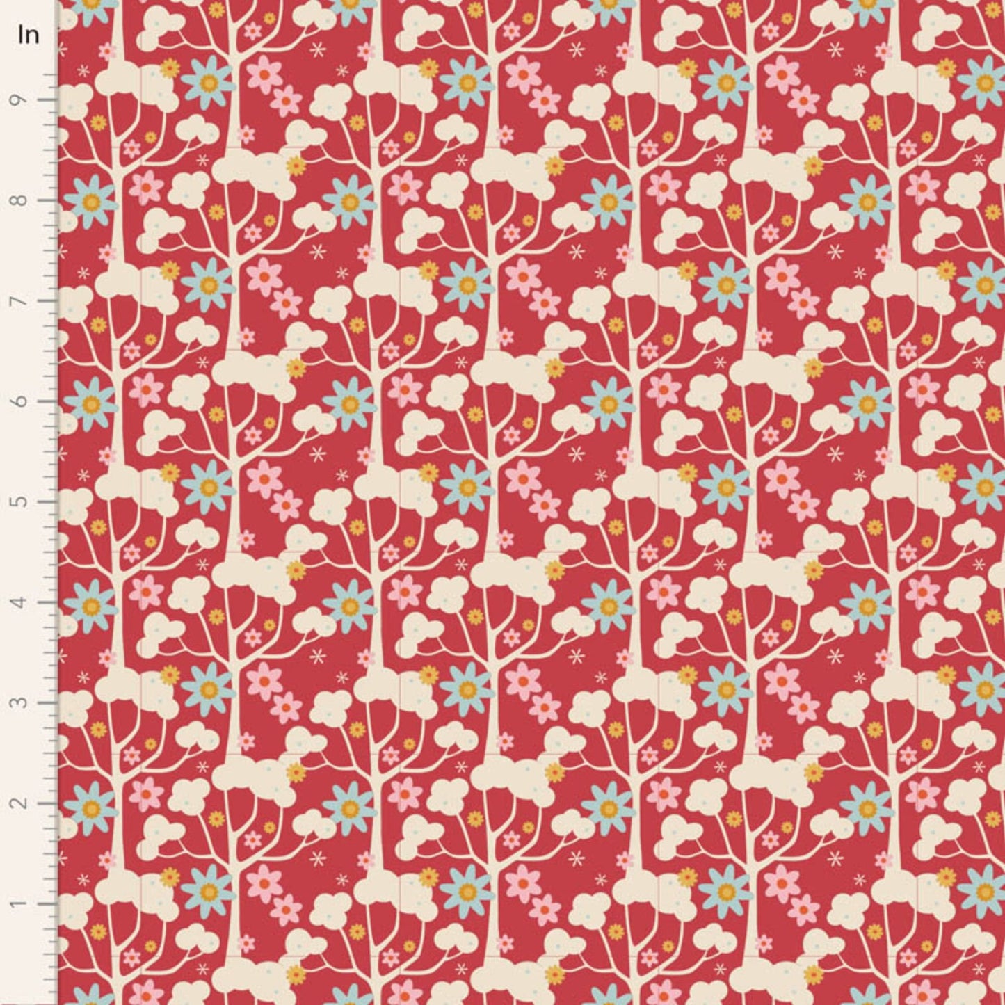 Jubilee 5 Piece Fat Quarter Bundle - Red - Tilda Fabrics TIL300182
