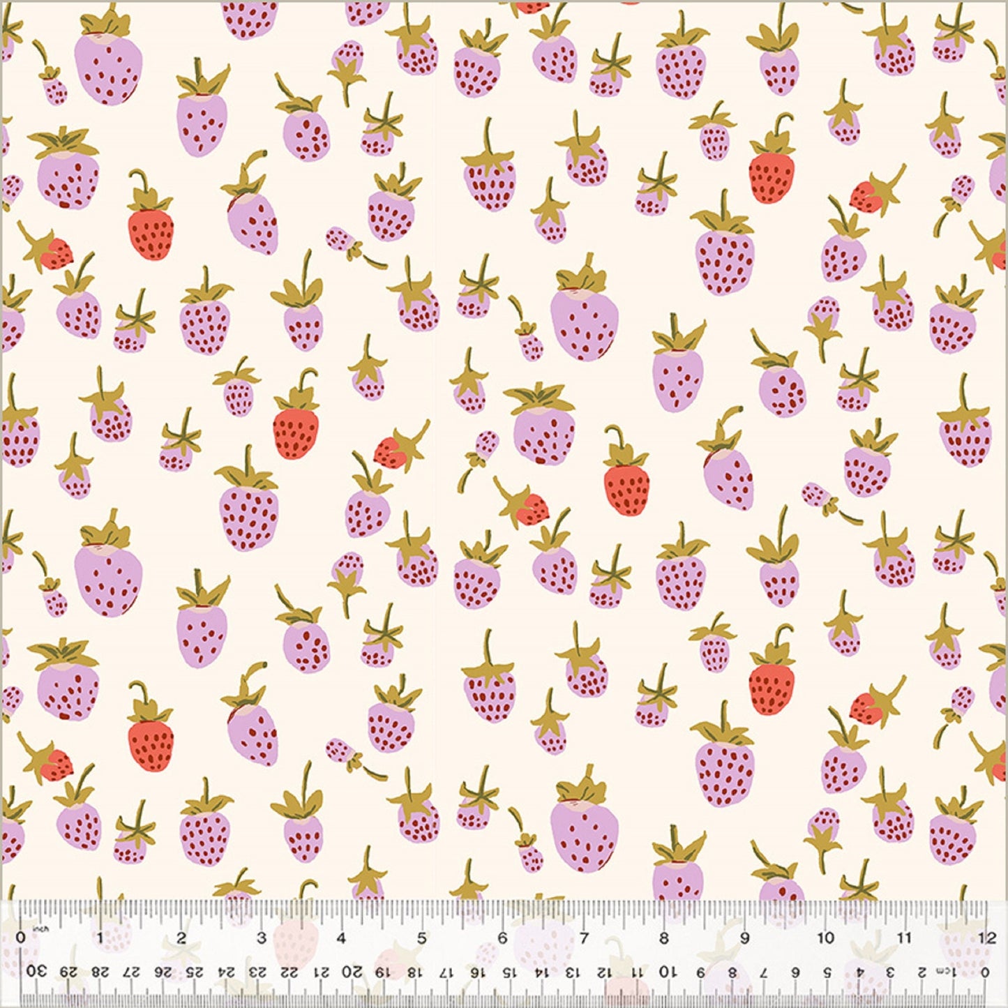 Strawberry Lilac 108" WIDEBACK - Heather Ross - Windham Fabrics - Quilters Cotton Quilt Backing