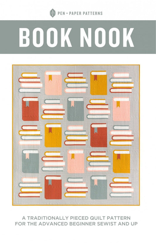 Book Nook Quilt Pattern - Pen & Paper Patterns  - Scrap or Fat Quarter bundle friendly