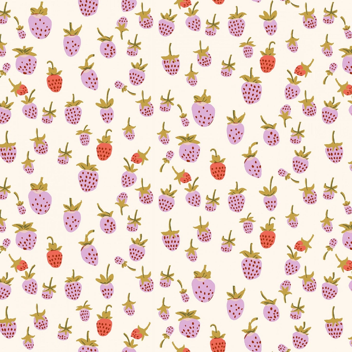 Strawberry Lilac 108" WIDEBACK - Heather Ross - Windham Fabrics - Quilters Cotton Quilt Backing
