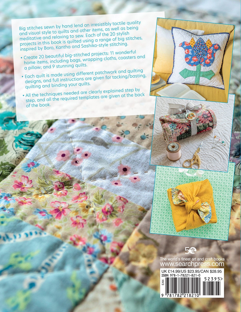 Big Stitch Quilting Pattern Booklet - Carolyn Forster - Search Press - 20 Projects, Templets Included