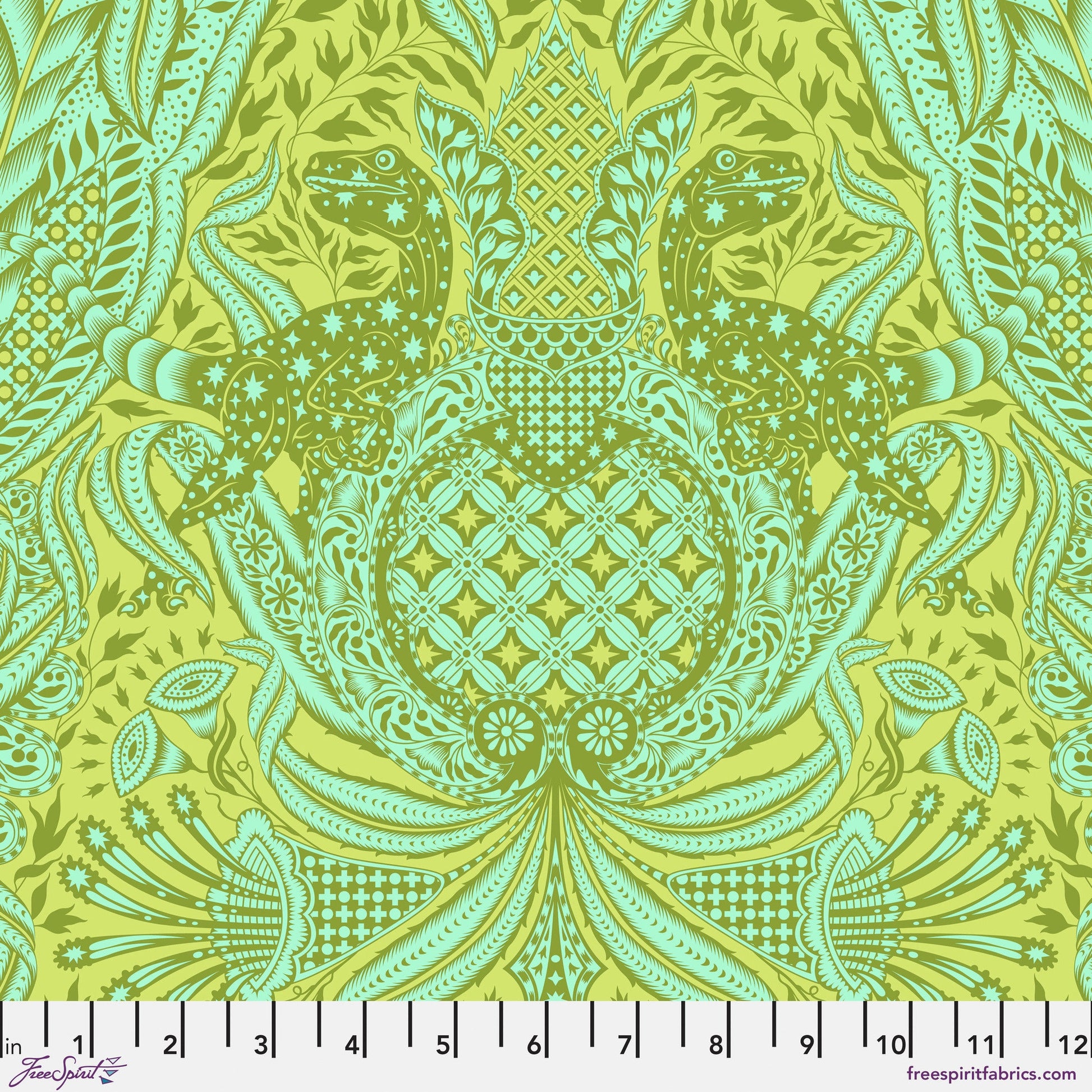 Gift Rapt Lime ROAR! Tula Pink Freespirit Fabrics 100% Quilters Cotton SHIPPING NOW Fabric Fetish