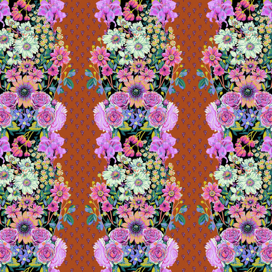 Beata's Garden Rust Good Gracious Anna Maria Horner 100% Quilters Cotton Fabric Fetish