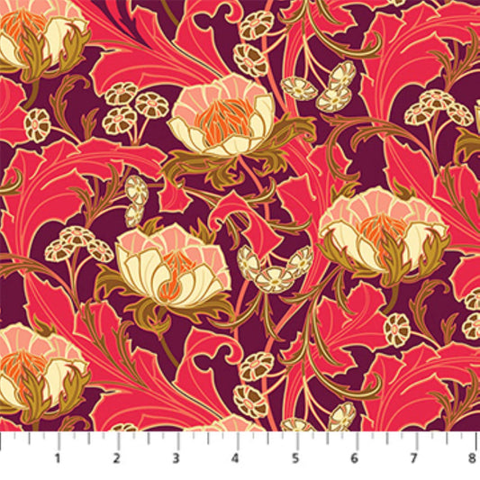 Wanderlust Plum Wild Abandon Heather Bailey Figo Fabrics 100% Quilters Cotton Fabric Fetish