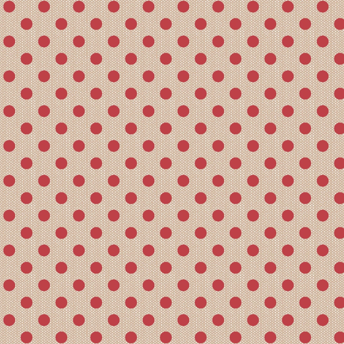 Polkadot Red Polka Dot WOVEN Creating Memories Tilda Fabric Tone Finnanger 100% Woven Quilters Cotton Fabric Fetish