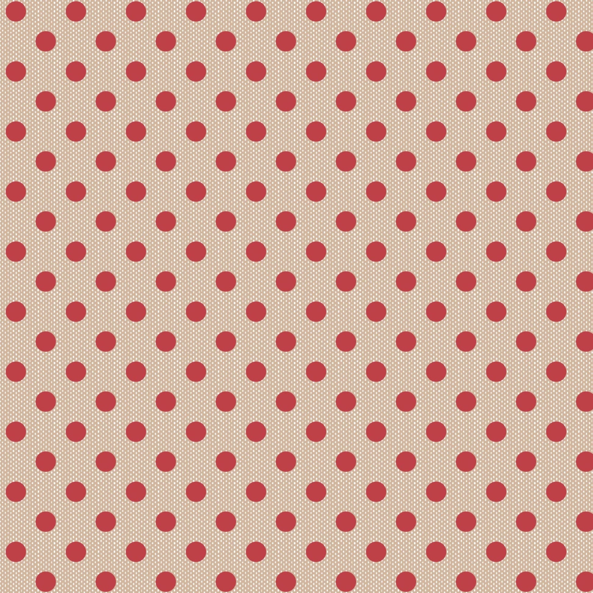 Polkadot Red Polka Dot WOVEN Creating Memories Tilda Fabric Tone Finnanger 100% Woven Quilters Cotton Fabric Fetish