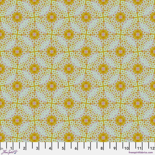 Chandelier Medium Gold Mosaic Billy Reue Freespirit Fabrics 100% Quilters Cotton Fabric Fetish