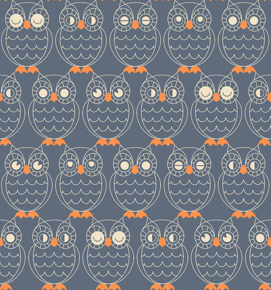 Wise Owls Ghostly Good Spirits Ruby Star Society Fabric Moda 100% Quilters Cotton RS5140 12 Fabric Fetish