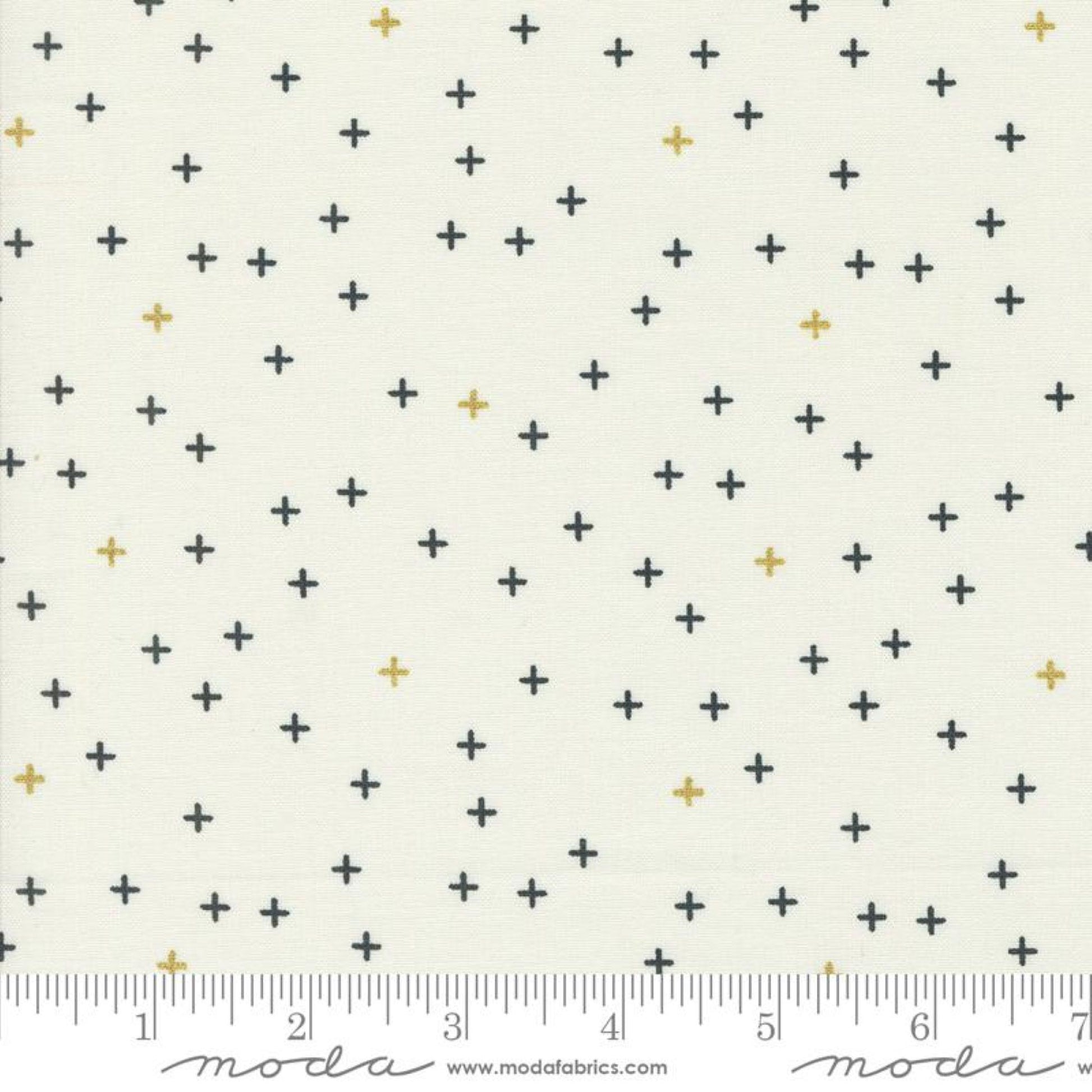 A Bit of a Plus Ivory Gold Metallic Blender Zen Chic Moda Fabric Fetish