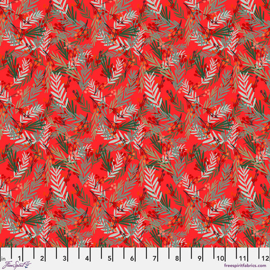 Deli Berries Christmas Spirit Mia Charro Freespirit Fabrics 100% Quilters Cotton Fabric Fetish