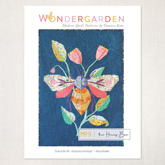 The Honey Bee Quilt Pattern Wondergarden Modern Quilt Patterns by Tamara Kate TKW009