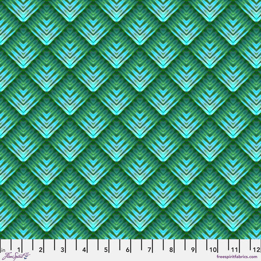 Conifer Sprout Mosaic Billy Reue Freespirit Fabrics 100% Quilters Cotton Fabric Fetish