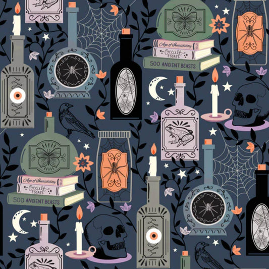 Potions and Spells Spellbound Sally Mountain Dashwood Studio Quilters Cotton Fabric Fetish