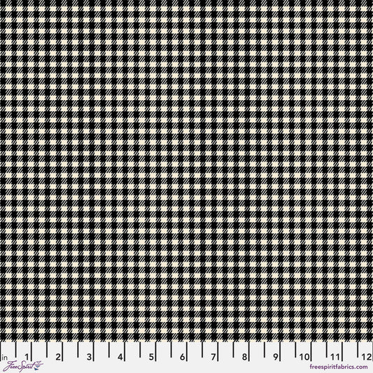 Gingham Black FLANNEL Holidays Past Tim Holtz 100% Cotton Flannel Fabric Fetish