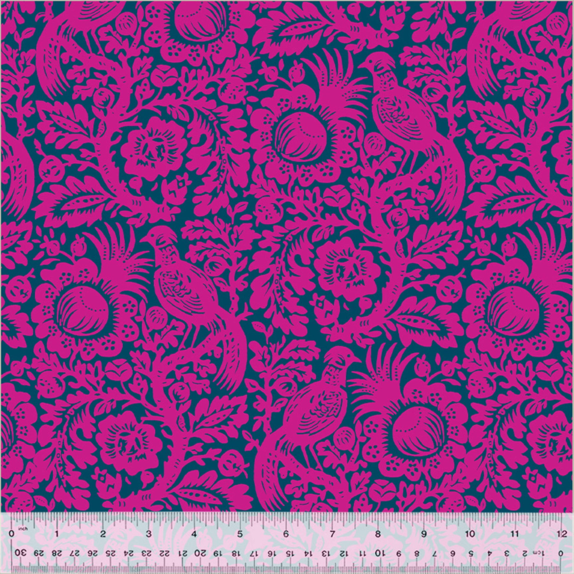 Rachael Daisy Magenta West Palm Beach Jennifer Paganelli Windham Fabrics 100% Quilters Cotton Fabric Fetish