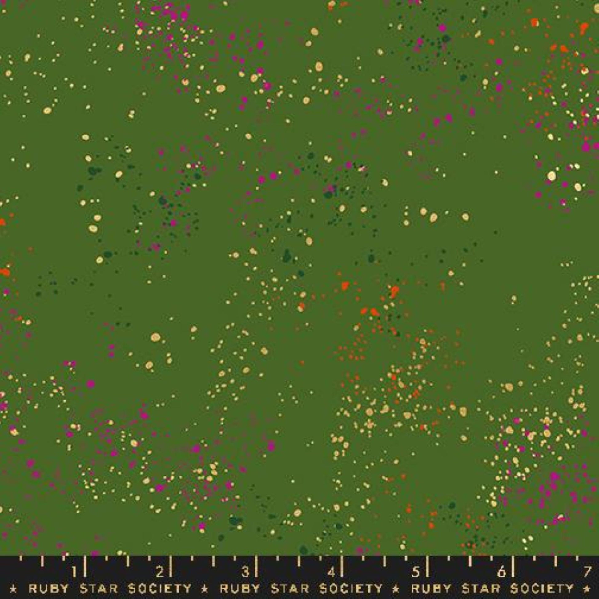 Speckled Sarah Green Gold METALLIC Rashida Coleman Hale Ruby Star Society Fabric Moda 100% Quilters Cotton RS5027 43M Fabric Fetish