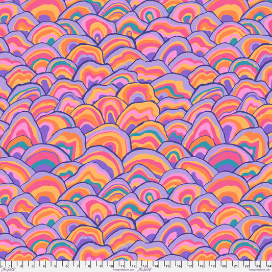 Wobble Pastel Brandon Mably Kaffe Fassett Collective August 2024 PWBM092 PASTEL 100% Quilters Cotton Fabric Fetish