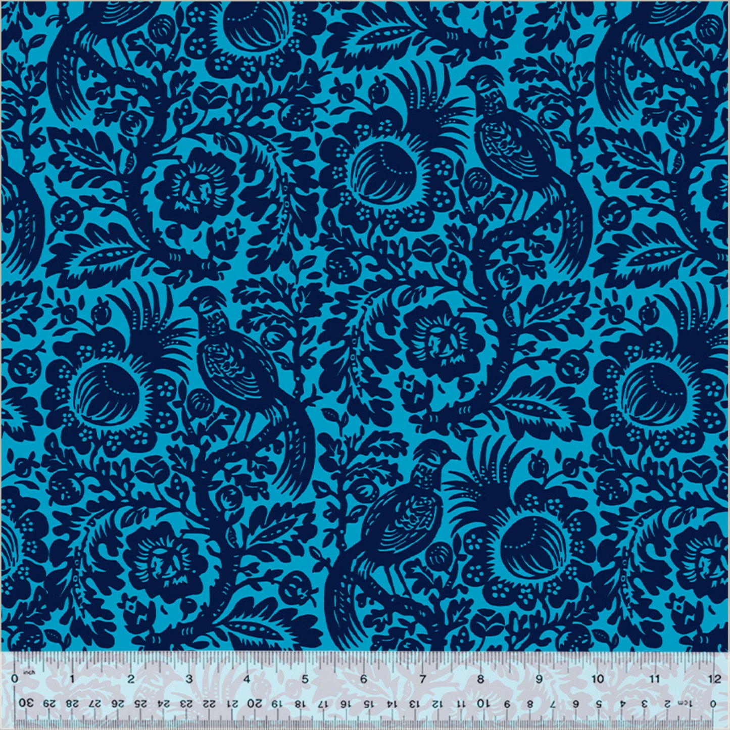 Rachael Daisy Blue West Palm Beach Jennifer Paganelli Windham Fabrics 100% Quilters Cotton Fabric Fetish