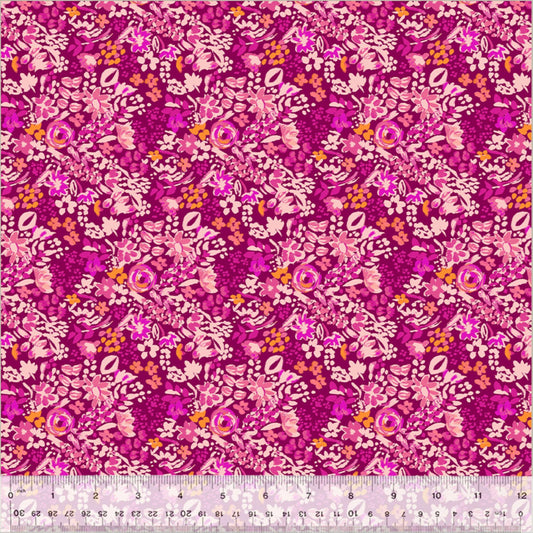 Joanna Dark Magenta West Palm Beach Jennifer Paganelli Windham Fabrics 100% Quilters Cotton Fabric Fetish