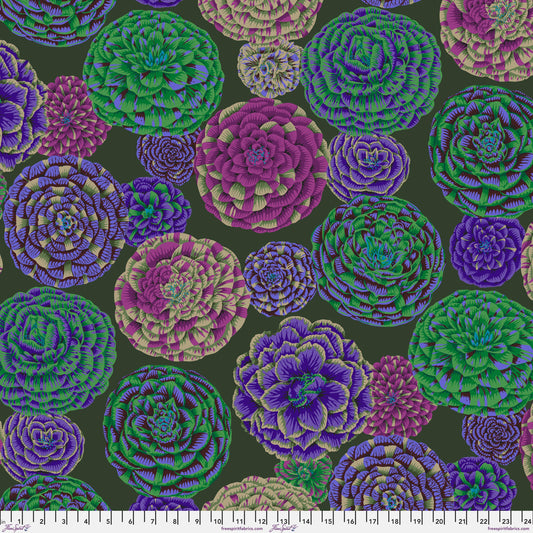 Japonica Dark Philip Jacobs Kaffe Fassett Collective August 2024 FreeSpirit Fabric PWPJ130 DARK 100% Quilters Cotton Fabric Fetish