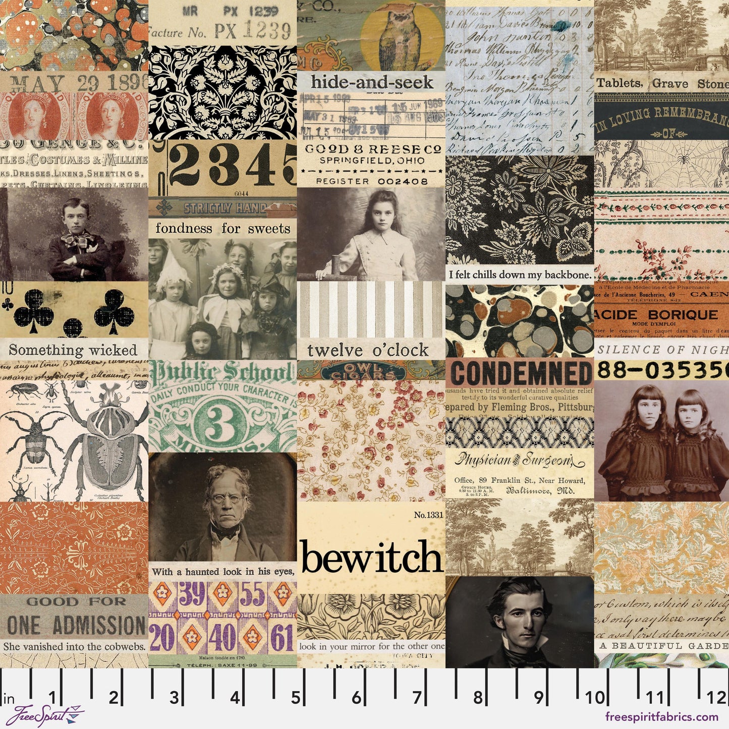 May- Palette Seasonal -  10pc Fat Quarter or Half Yard Bundles- Eclectic Elements - Tim Holtz - FreeSpirit Fabrics