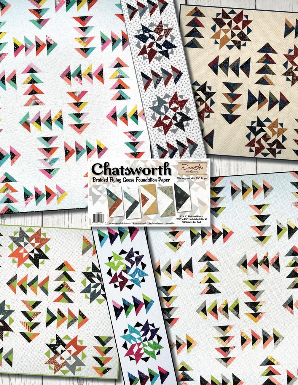 Chatsworth Quilt Pattern - Doug Leko Antler Quilt Design - BOM Plus Table Runner