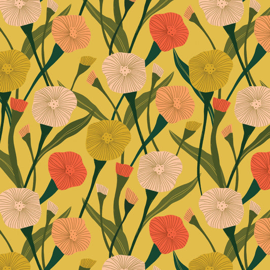 Poppy Stripe - Poppy Fields - MK Surface - Cloud 9 Fabrics - Poplin Poppy Stripe - Poppy Fields - MK Surface - Cloud 9 Fabrics - Poplin