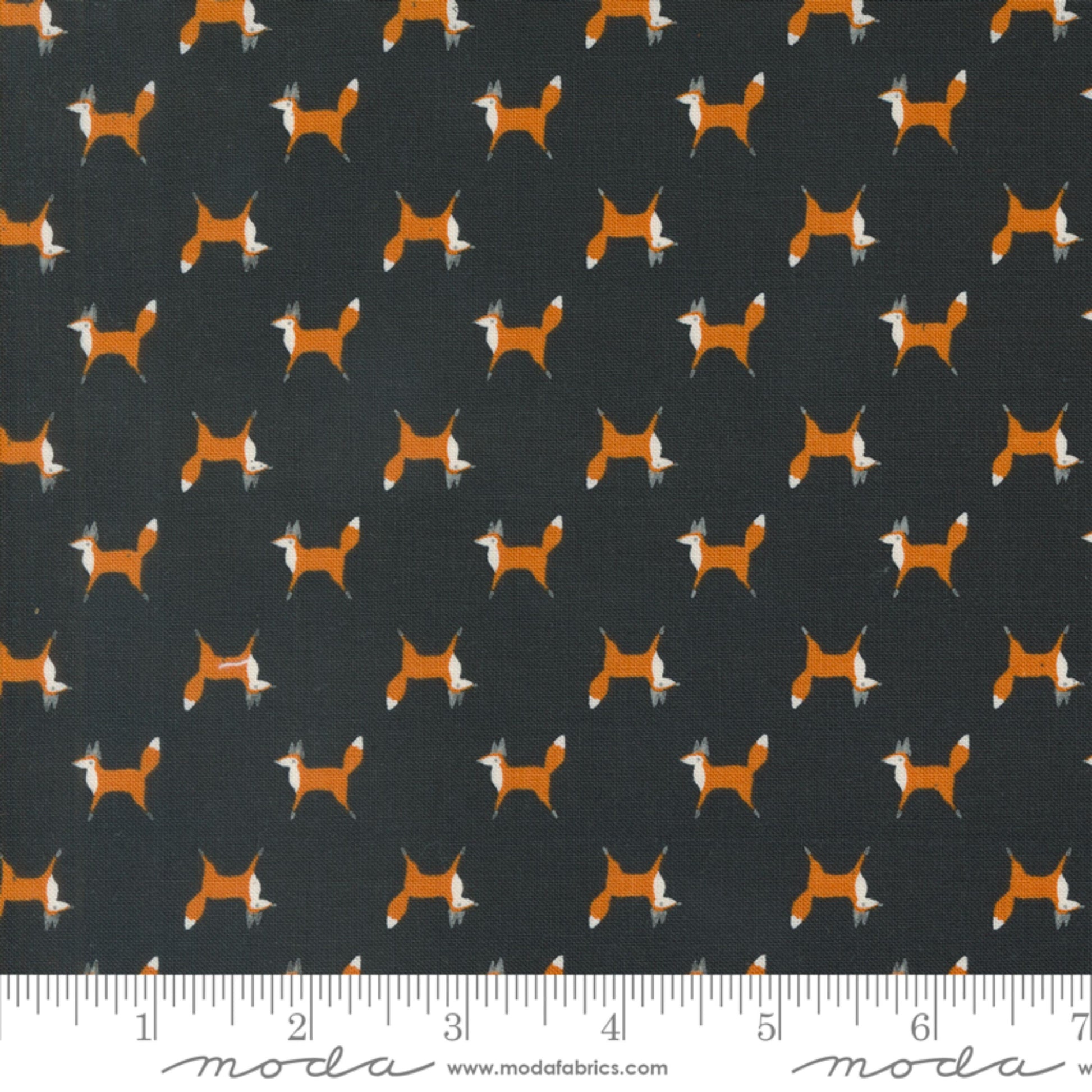 Fox Trot Midnight Woodland Wonder Gingiber Moda 100% Quilters Cotton Fabric Fetish