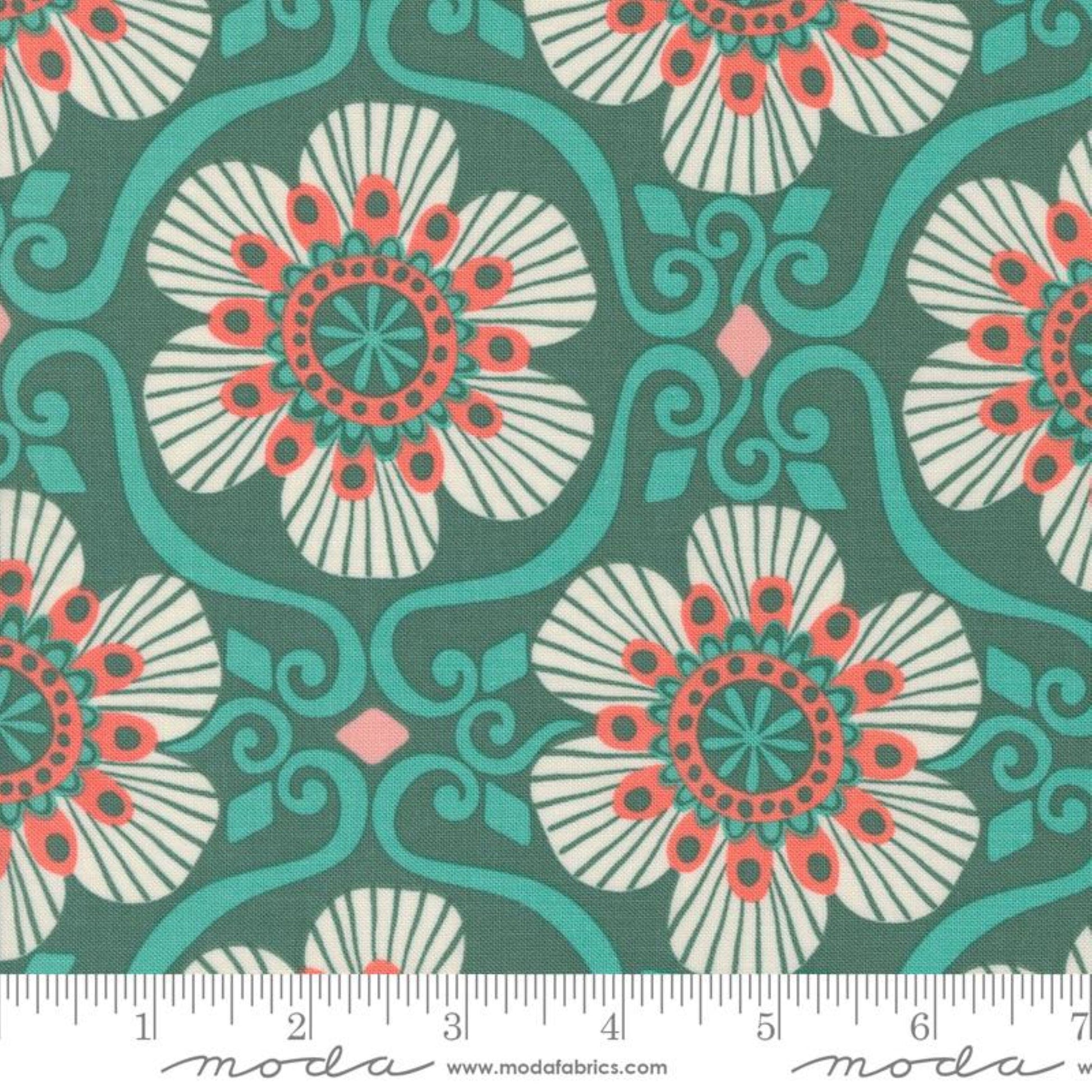 Barcelona Basil Tango Kate Spain Moda 100% Quilters Cotton 27334 21 Fabric Fetish