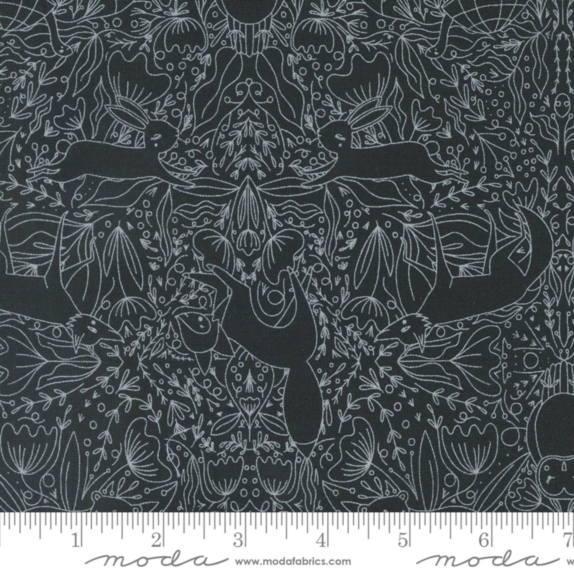 Frolic Midnight Woodland Wonder Gingiber Moda 100% Quilters Cotton Fabric Fetish