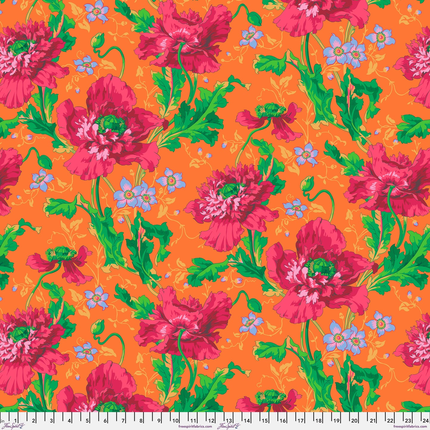 Papaver Red - Philip Jacobs - Kaffe Fassett Collective  - August 2024 - FreeSpirit Fabric