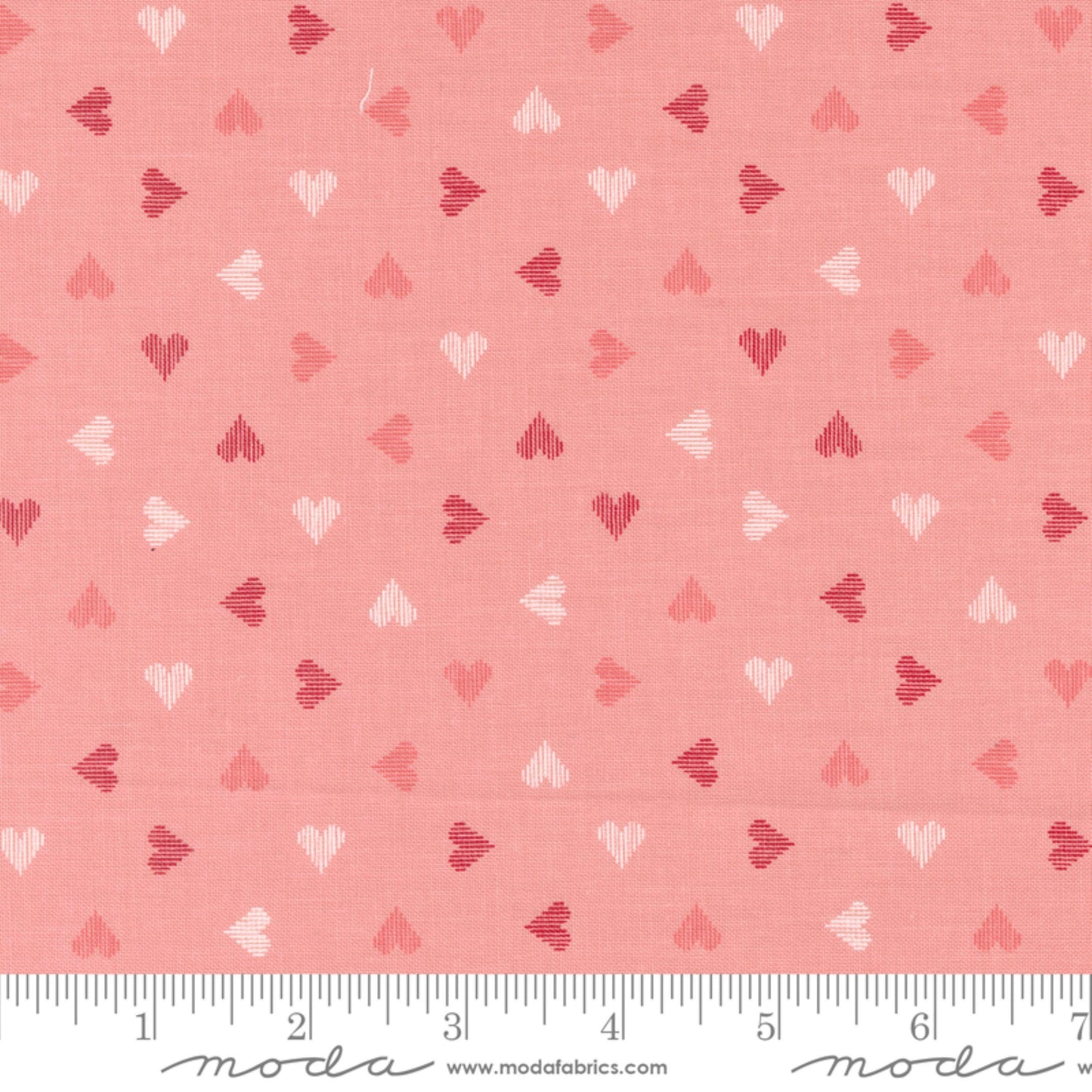 Tossed Hearts Blush Love Blooms Lella Boutique Moda Fabric Fetish