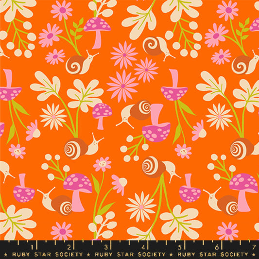 Snail Garden Goldfish Animal Animal Ruby Star Society and Moda Fabrics Fabric Fetish