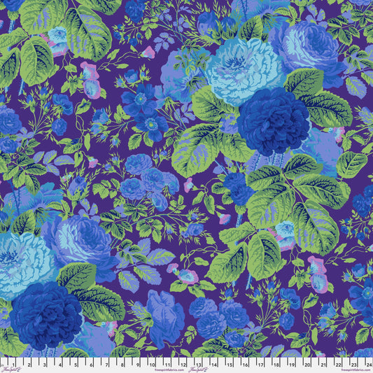 108" WIDEBACK Gradi Floral Purple Kaffe Fassett Collective February 2025 Fabric Fetish