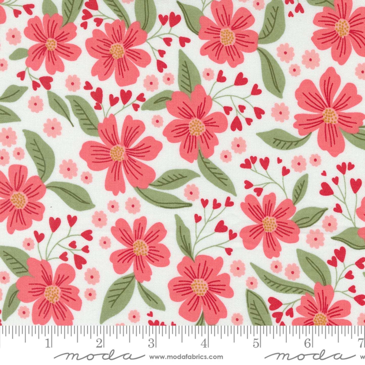 Love in Bloom Floral Lace Love Blooms Lella Boutique Moda Fabric Fetish
