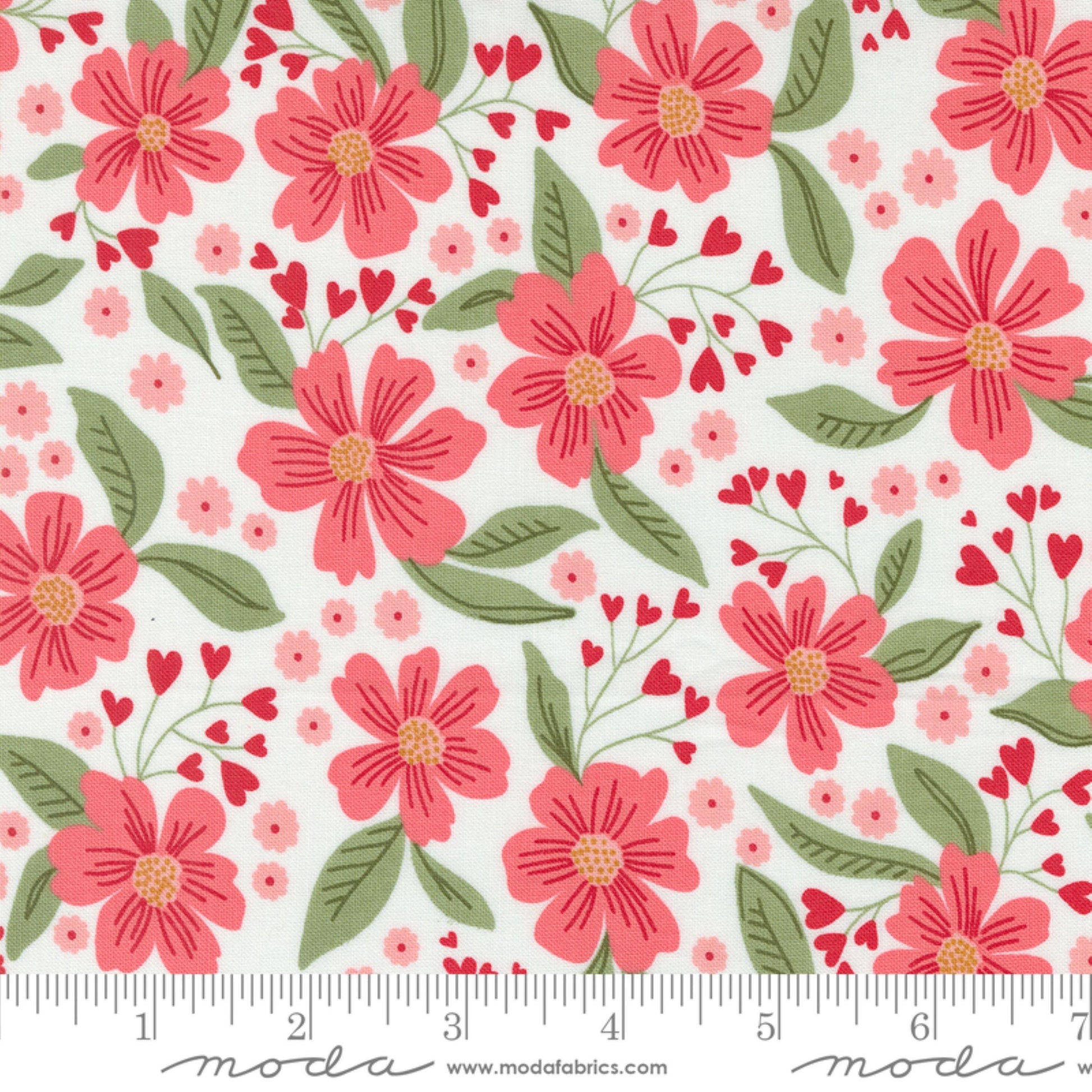 Love in Bloom Floral Lace Love Blooms Lella Boutique Moda Fabric Fetish
