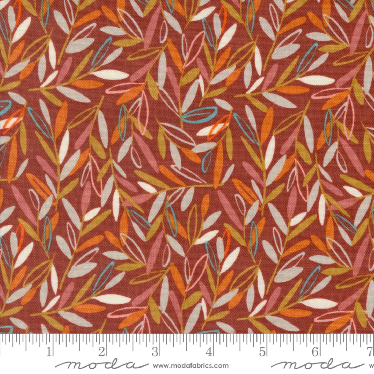 Leaves and Branches Paved Brick Things Above Fancy That Design House Moda Fabric Fetish