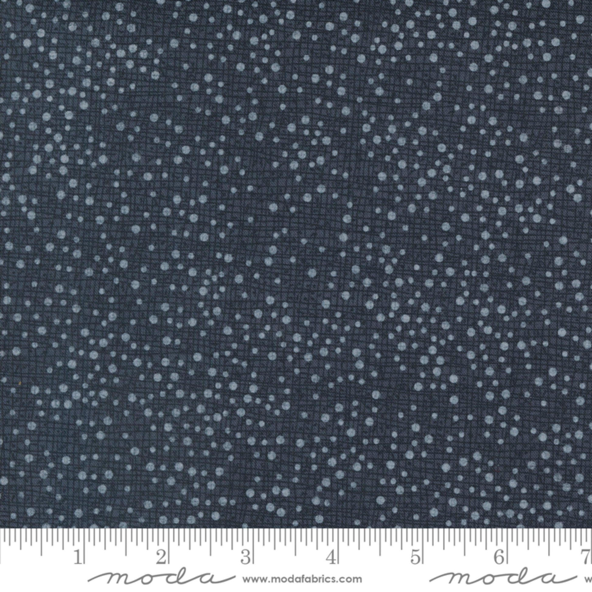 Dotty Thatched Soft Black Coven Robin Pickens Moda Fabric Fetish