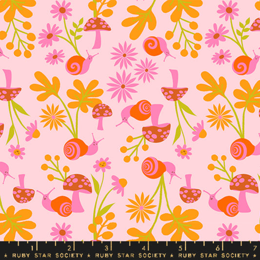 Snail Garden Cotton Candy Animal Animal Ruby Star Society and Moda Fabrics Fabric Fetish