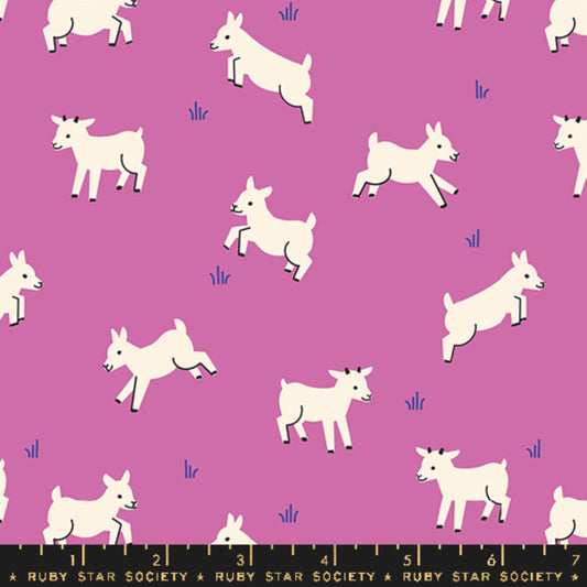 Baby Goats Heliotrope Animal Animal Ruby Star Society and Moda Fabrics Fabric Fetish