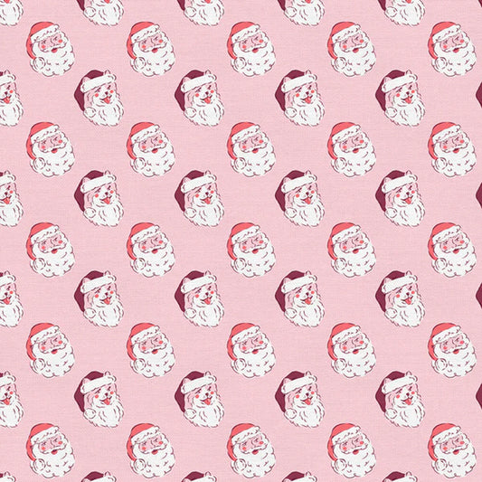 Santa Corgis Light Pink Mistletoe Mutts Krissy Mast Paintbrush Studio Fabric Fabric Fetish