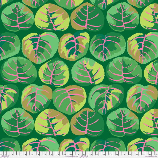 Palm Leaves Green Kaffe Fassett Collective February 2025 Fabric Fetish