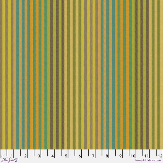 Caterpillar Stripe WOVEN Shot Cotton Sprout Kaffe Fassett Collective Fabric Fetish