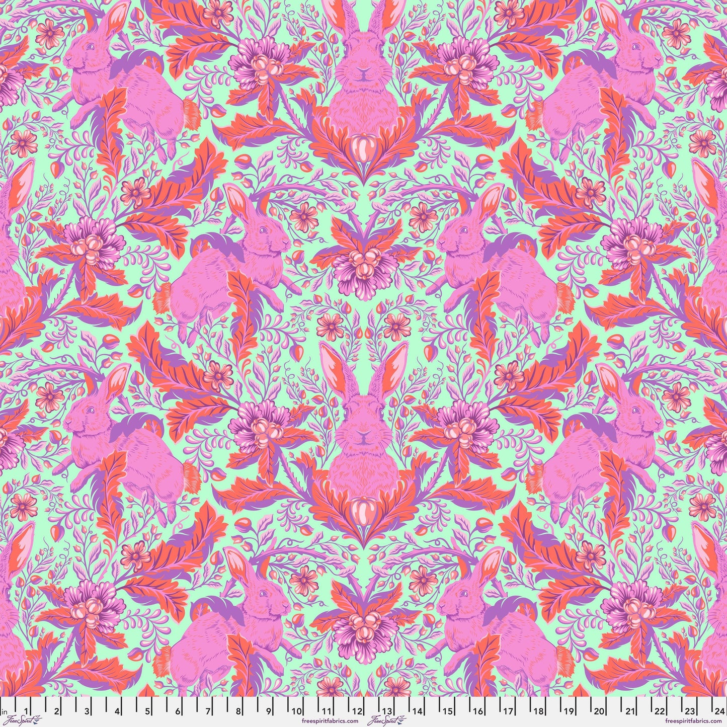 Hoppy Go Lucky Blossom Full Moon Forest II Tula Pink Freespirit Fabrics Fabric Fetish