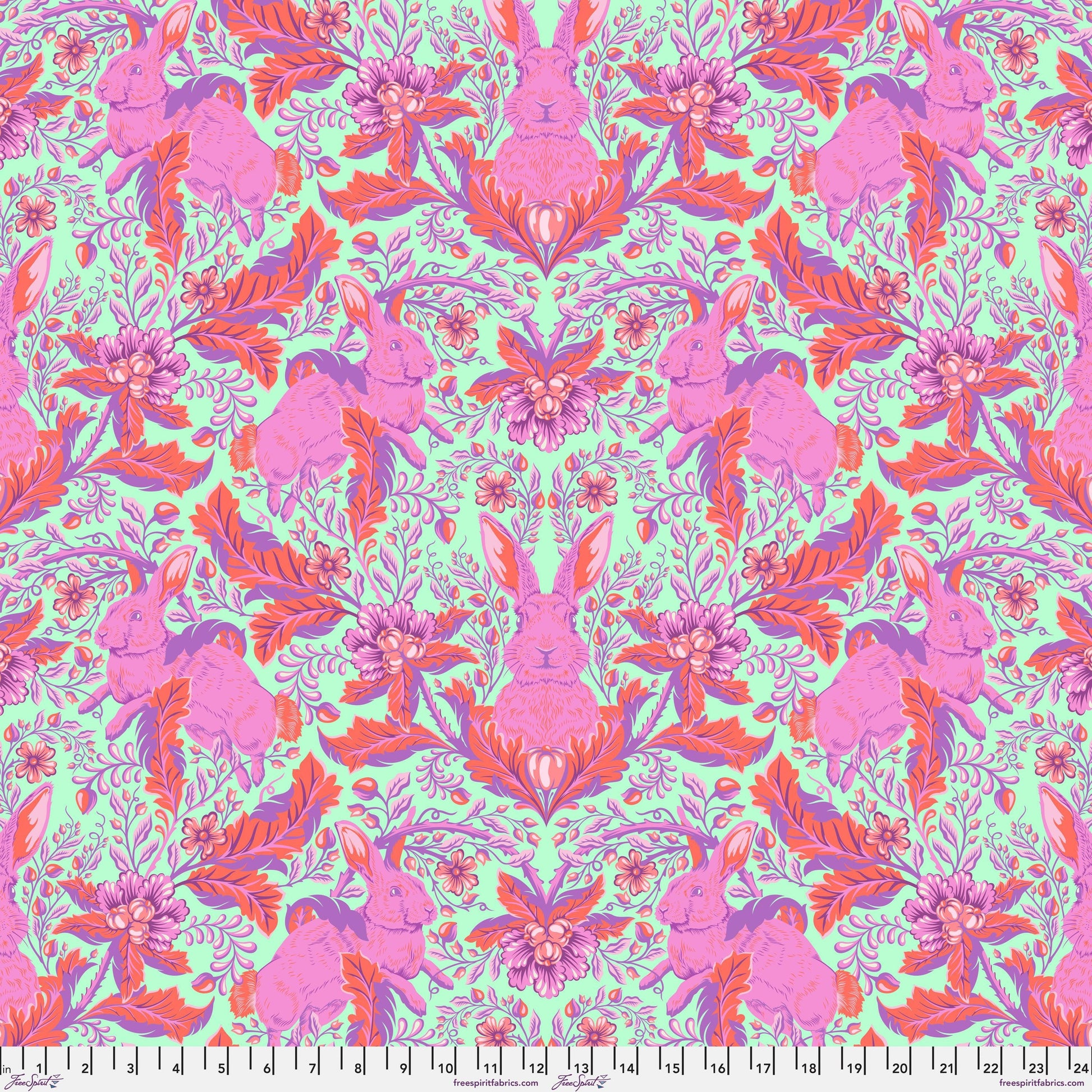 Hoppy Go Lucky Blossom Full Moon Forest II Tula Pink Freespirit Fabrics Fabric Fetish