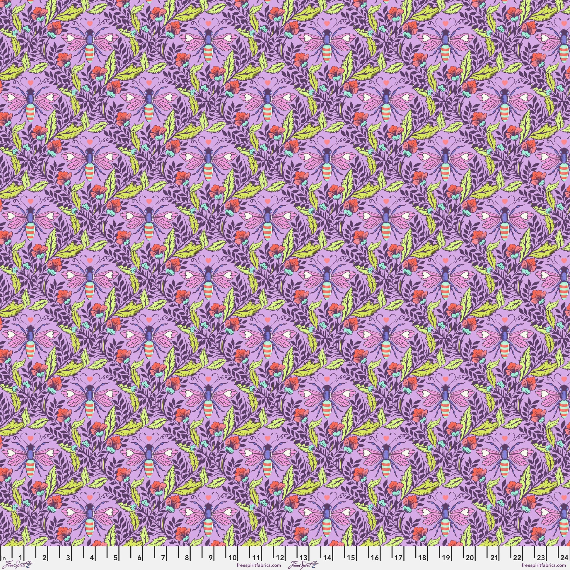 Shake Your Honey Maker Blossom Full Moon Forest II Tula Pink Freespirit Fabrics Fabric Fetish