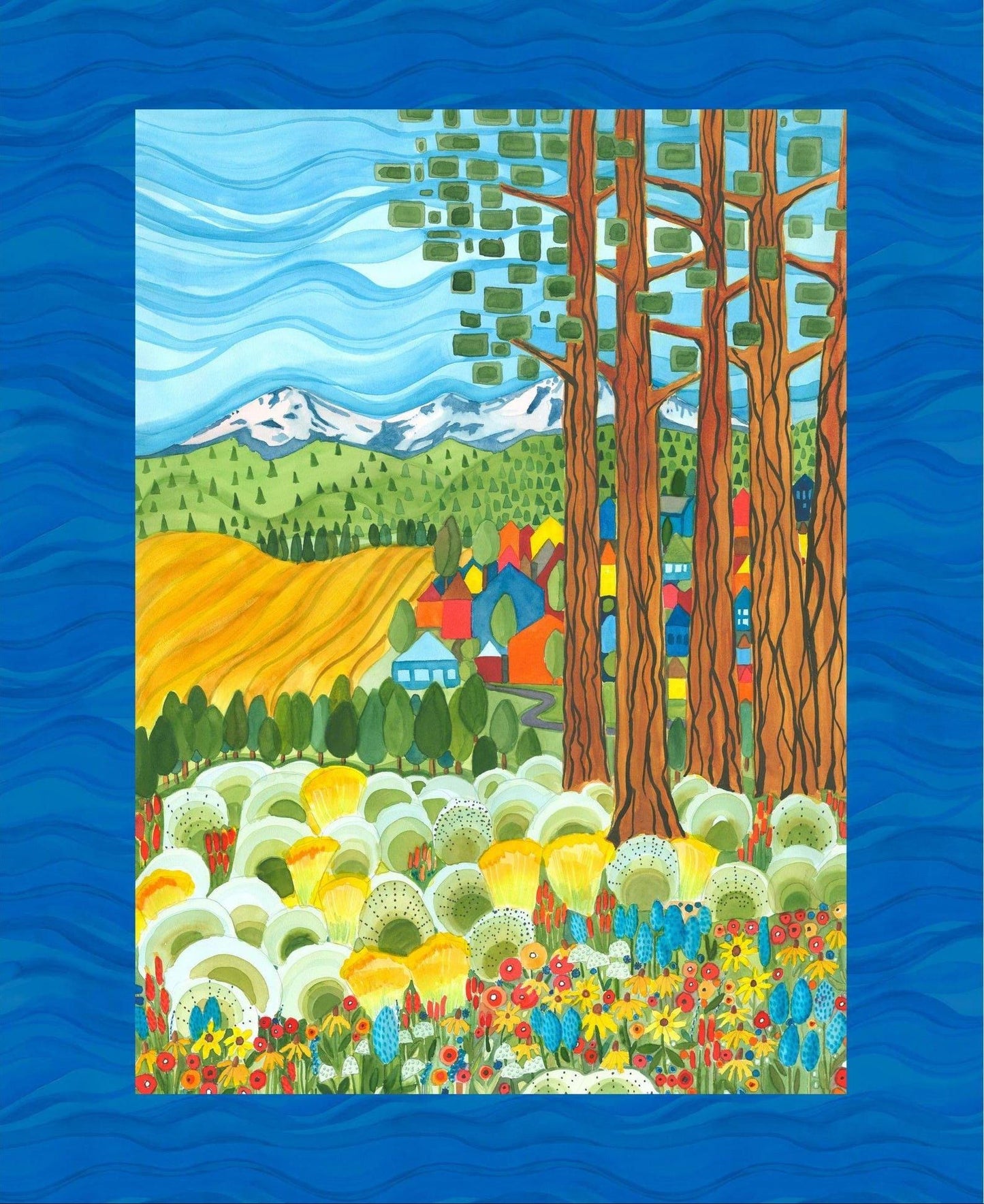 Pine Meadow PANEL Sisters Mountain Meadow 50th Anniversary Kathy Deggendorfer FreeSpirit Fabrics Fabric Fetish