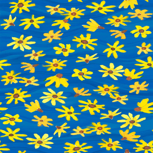 Coneflower Confetti Sunshine Sisters Mountain Meadow 50th Anniversary Kathy Deggendorfer Freespirit Fabrics Fabric Fetish