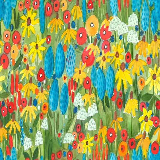 Mountain Garden Lupine Sisters Mountain Meadow 50th Anniversary Kathy Deggendorfer Freespirit Fabrics Fabric Fetish
