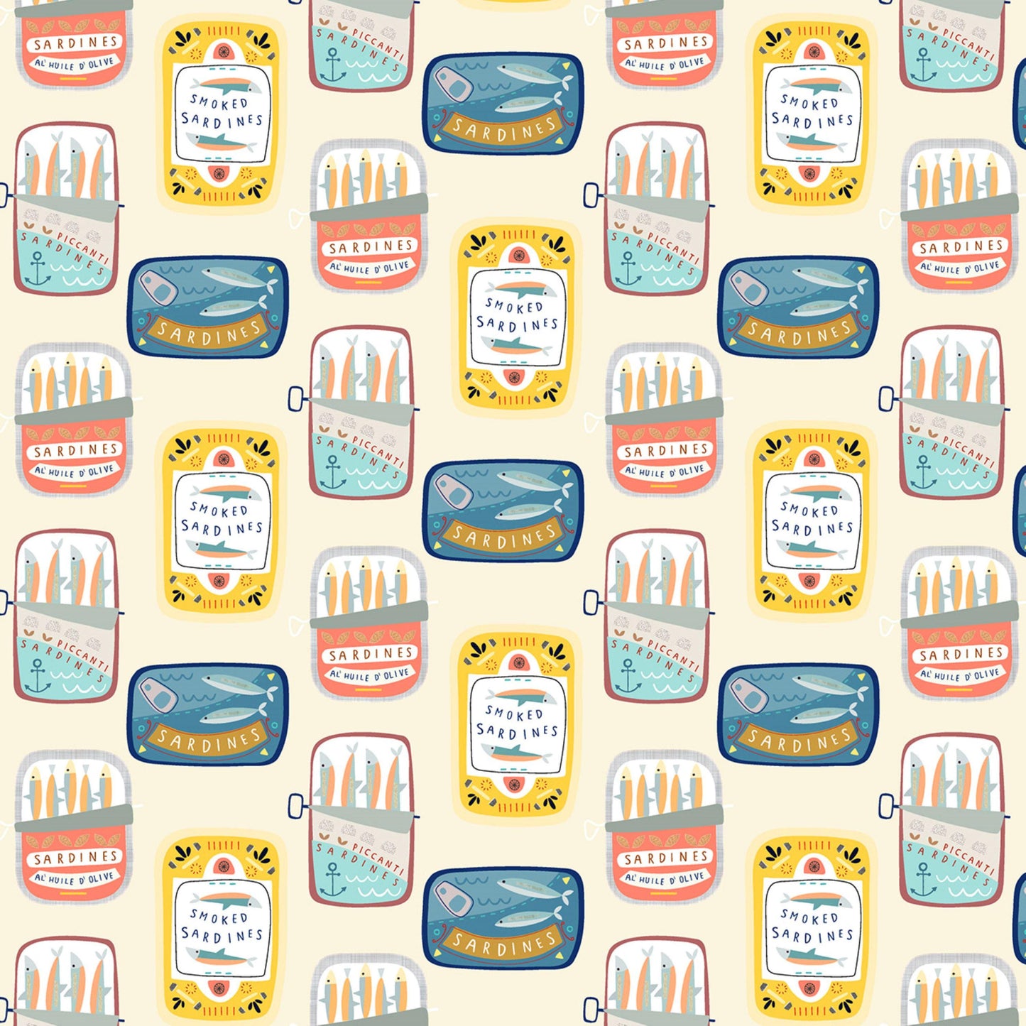Tinned Sardines Coast Sally Payne Dashwood Studio Fabric Fetish
